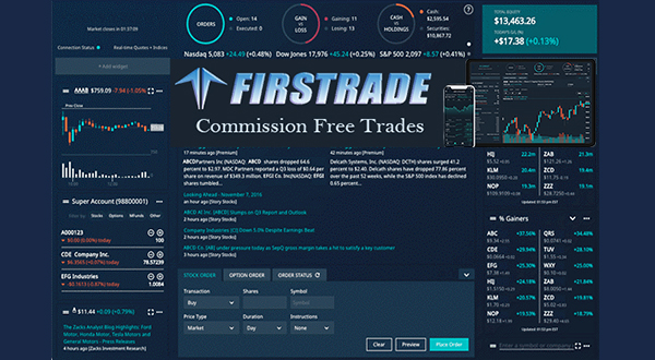 Firstrade provides online and mobile trading of stocks/ETF’s, options, mutual funds, fixed income products and much more.
